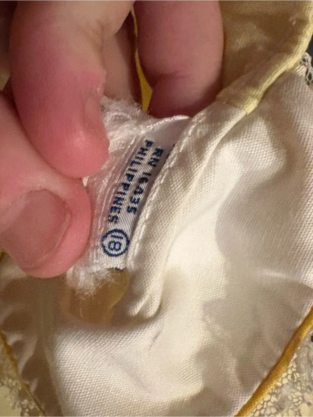 Vintage Yellow baby dress with embroidered beehive and bees, size 18 months